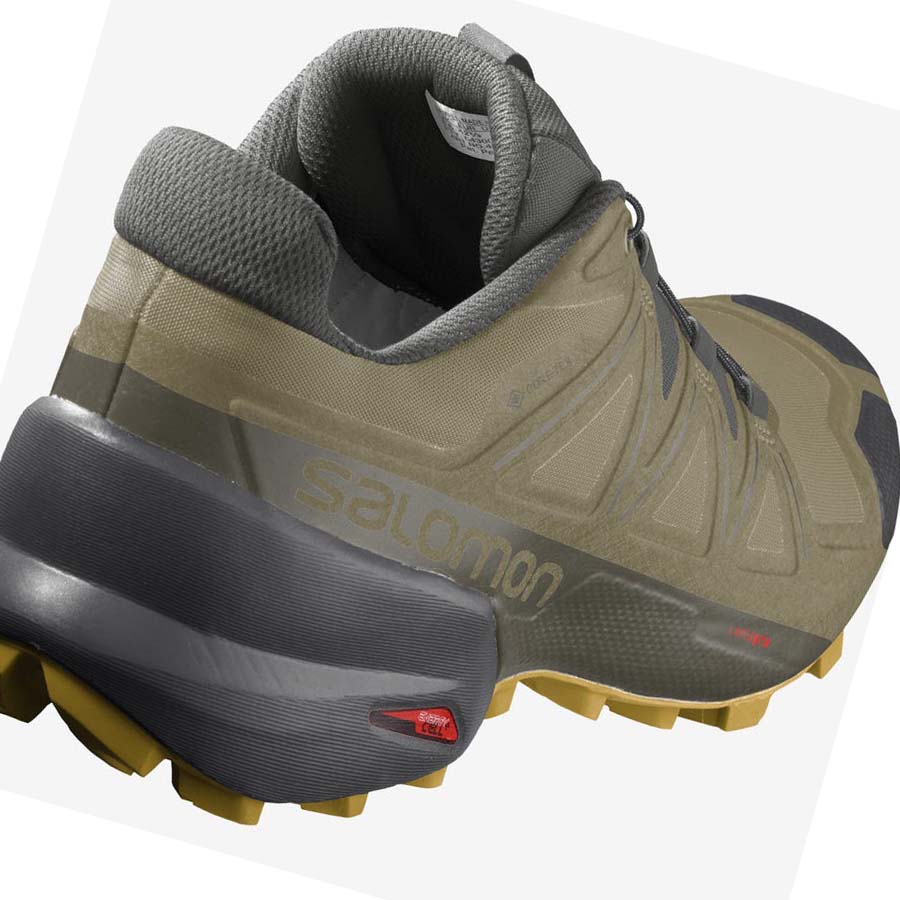 Tenis Para Trail Running Salomon SPEEDCROSS 5 GORE-TEX Hombre Verde Oliva | MX 3511NWY